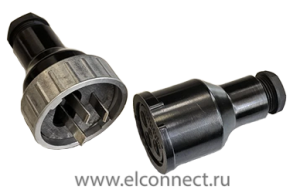 ИЭ 9902А-II 42В 25А 200ГЦ Соединитель штепсельный (карболит)
